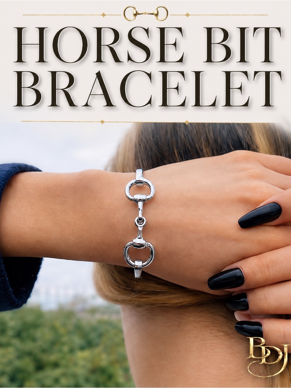 Horse Bit Bracelet | Silver Tone Snaffle Bangle | Equestrian Western Chic Gift - Picture 3 of 14